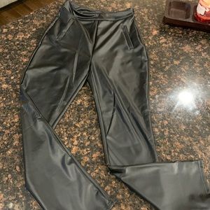 Shein Faux leather pants size small